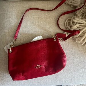 Red charley coach bag
